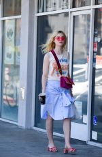 ELLE FANNING at El Pollo Loco in Los Angeles 06/27/2017