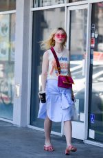 ELLE FANNING at El Pollo Loco in Los Angeles 06/27/2017