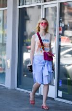 ELLE FANNING at El Pollo Loco in Los Angeles 06/27/2017