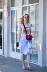 ELLE FANNING at El Pollo Loco in Los Angeles 06/27/2017