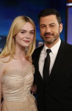 ELLE FANNING at Jimmy Kimmel Live in Hollywood 06/19/2017