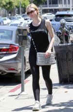 ELLE FANNING in Tights Out in Los Angeles 06/13/2017