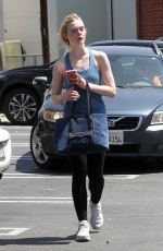 ELLE FANNING Leaves a Gym in Los Angeles 06/09/2017