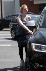 ELLE FANNING Leaves a Gym in Los Angeles 06/09/2017