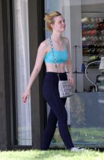 ELLE FANNING Leaves a Gym in Los Angeles 06/15/2017
