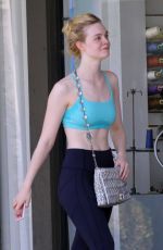 ELLE FANNING Leaves a Gym in Los Angeles 06/15/2017