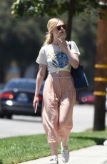 ELLE FANNING Out and About in Los Angeles 06/26/2017
