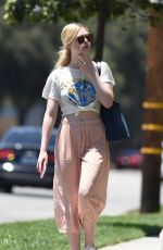 ELLE FANNING Out and About in Los Angeles 06/26/2017