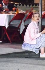 ELLE FANNING Out for Dinner in Los Feliz 06/13/2017