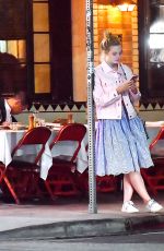 ELLE FANNING Out for Dinner in Los Feliz 06/13/2017