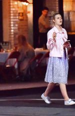 ELLE FANNING Out for Dinner in Los Feliz 06/13/2017