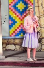 ELLE FANNING Out for Dinner in Los Feliz 06/27/2017