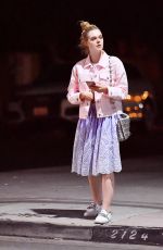 ELLE FANNING Out for Dinner in Los Feliz 06/27/2017