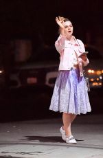 ELLE FANNING Out for Dinner in Los Feliz 06/27/2017
