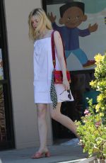 ELLE FANNING Out for Lunch in Los Angeles 06/28/2017