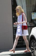 ELLE FANNING Out for Lunch in Los Angeles 06/28/2017