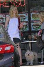 ELLE FANNING Out for Lunch in Los Angeles 06/28/2017