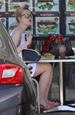 ELLE FANNING Out for Lunch in Los Angeles 06/28/2017