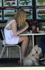 ELLE FANNING Out for Lunch in Los Angeles 06/28/2017