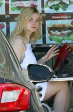 ELLE FANNING Out for Lunch in Los Angeles 06/28/2017