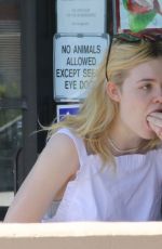 ELLE FANNING Out for Lunch in Los Angeles 06/28/2017