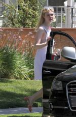 ELLE FANNING Out for Lunch in Los Angeles 06/28/2017