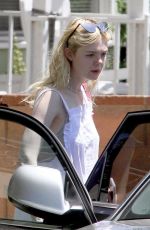 ELLE FANNING Out for Lunch in Los Angeles 06/28/2017