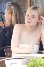 ELLE FANNING Out for Lunch in New York 06/02/2017