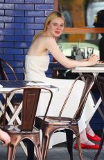 ELLE FANNING Out for Lunch in New York 06/02/2017