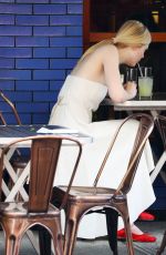 ELLE FANNING Out for Lunch in New York 06/02/2017