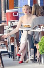 ELLE FANNING Out for Lunch in New York 06/02/2017