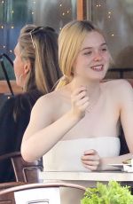 ELLE FANNING Out for Lunch in New York 06/02/2017