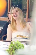 ELLE FANNING Out for Lunch in New York 06/02/2017
