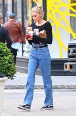 ELSA HOSK in Jeans Out in New York 06/16/2017