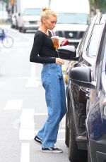 ELSA HOSK in Jeans Out in New York 06/16/2017