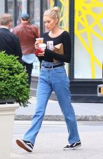 ELSA HOSK in Jeans Out in New York 06/16/2017