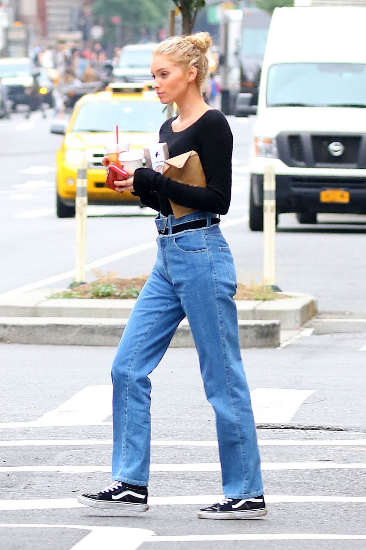 ELSA HOSK in Jeans Out in New York 06/16/2017 – HawtCelebs