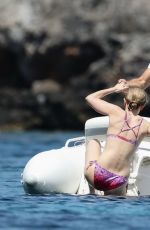 EMILY BLUNT in Bikini at a Boat in Italy 06/07/2017