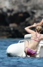 EMILY BLUNT in Bikini at a Boat in Italy 06/07/2017
