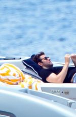 EMILY BLUNT in Bikini at a Boat in Italy 06/07/2017