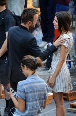 EMILY RATAJKOWSKI on the Set of Welcome Home in Todi 06/01/2017