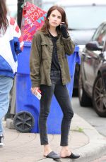 EMMA ROBERTS on the Set of Little Italy in Toronto 06/01/2017
