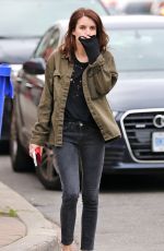 EMMA ROBERTS on the Set of Little Italy in Toronto 06/01/2017