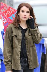 EMMA ROBERTS on the Set of Little Italy in Toronto 06/01/2017