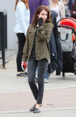 EMMA ROBERTS on the Set of Little Italy in Toronto 06/01/2017