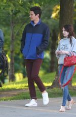 EMMA ROBERTS on the Set of Little Italy in Toronto 06/03/2017