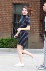 EMMA ROBERTS on the Set of Little Italy in Toronto 06/14/2017