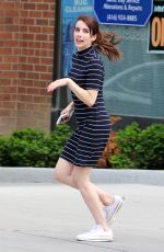 EMMA ROBERTS on the Set of Little Italy in Toronto 06/14/2017