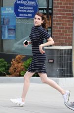 EMMA ROBERTS on the Set of Little Italy in Toronto 06/14/2017