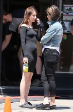 EMMA ROBERTS on the Set of Little Italy in Toronto 6/12/2017